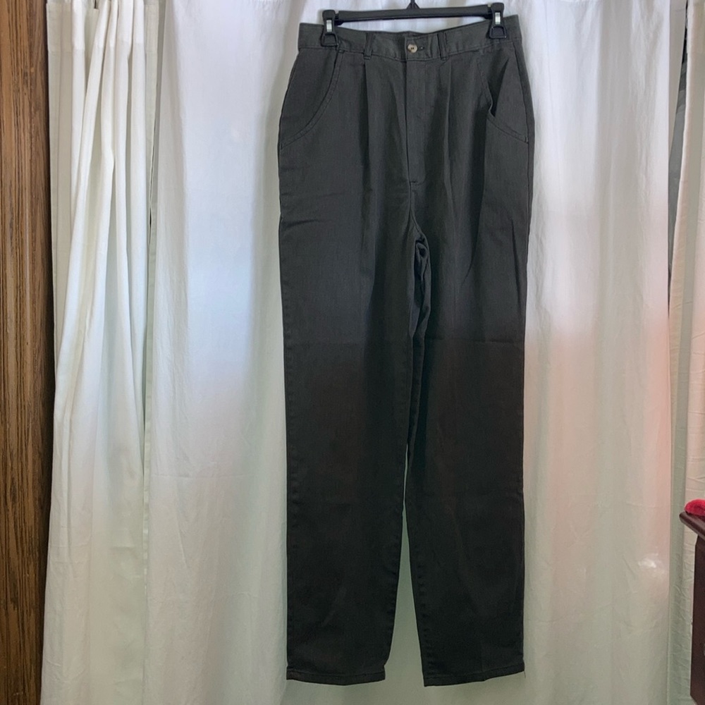 Vintage chic gray dress pants